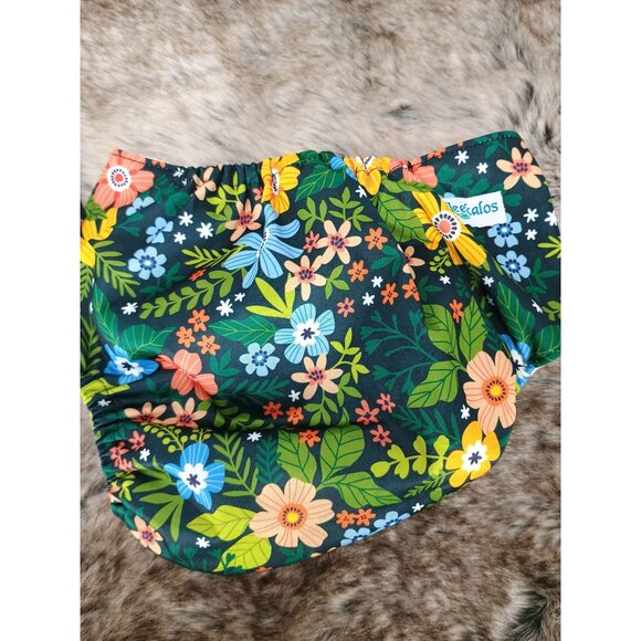 Leekalos Hawaiian Floral Print Reusable Cloth Diaper Covers Set Of 2 With Adjust - Picture 5 of 8